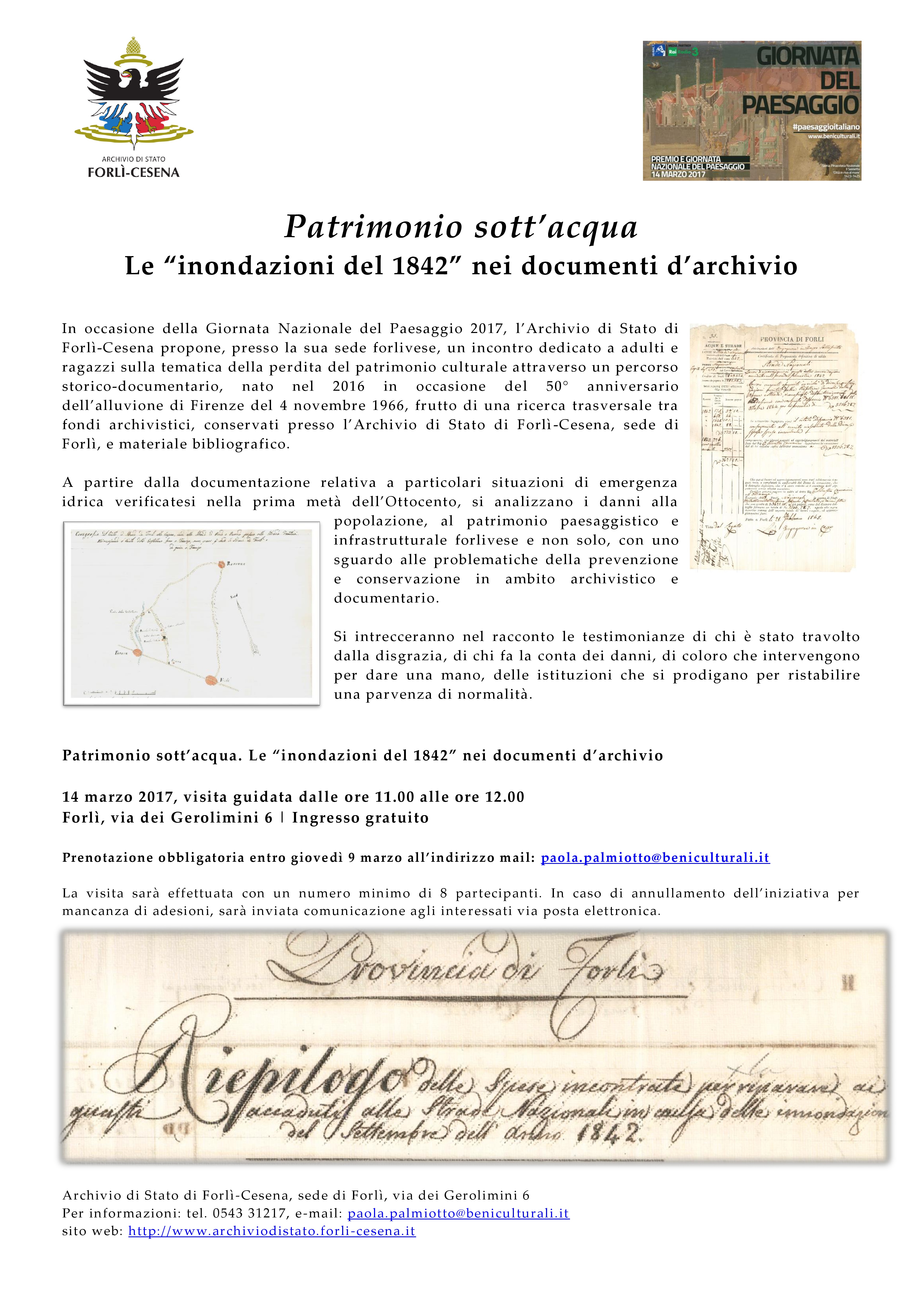 Archivio di Stato di Forlì-Cesena_Giornata del Paesaggio 2021